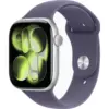 Apple Watch 11 46mm, Silver Aluminum, Purple Fog Sport Band, M/L